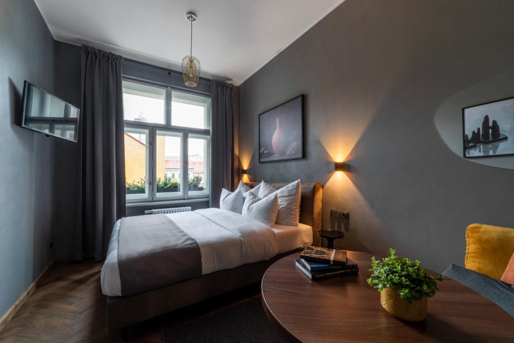 Apartmá Standard – ložnice a posezení